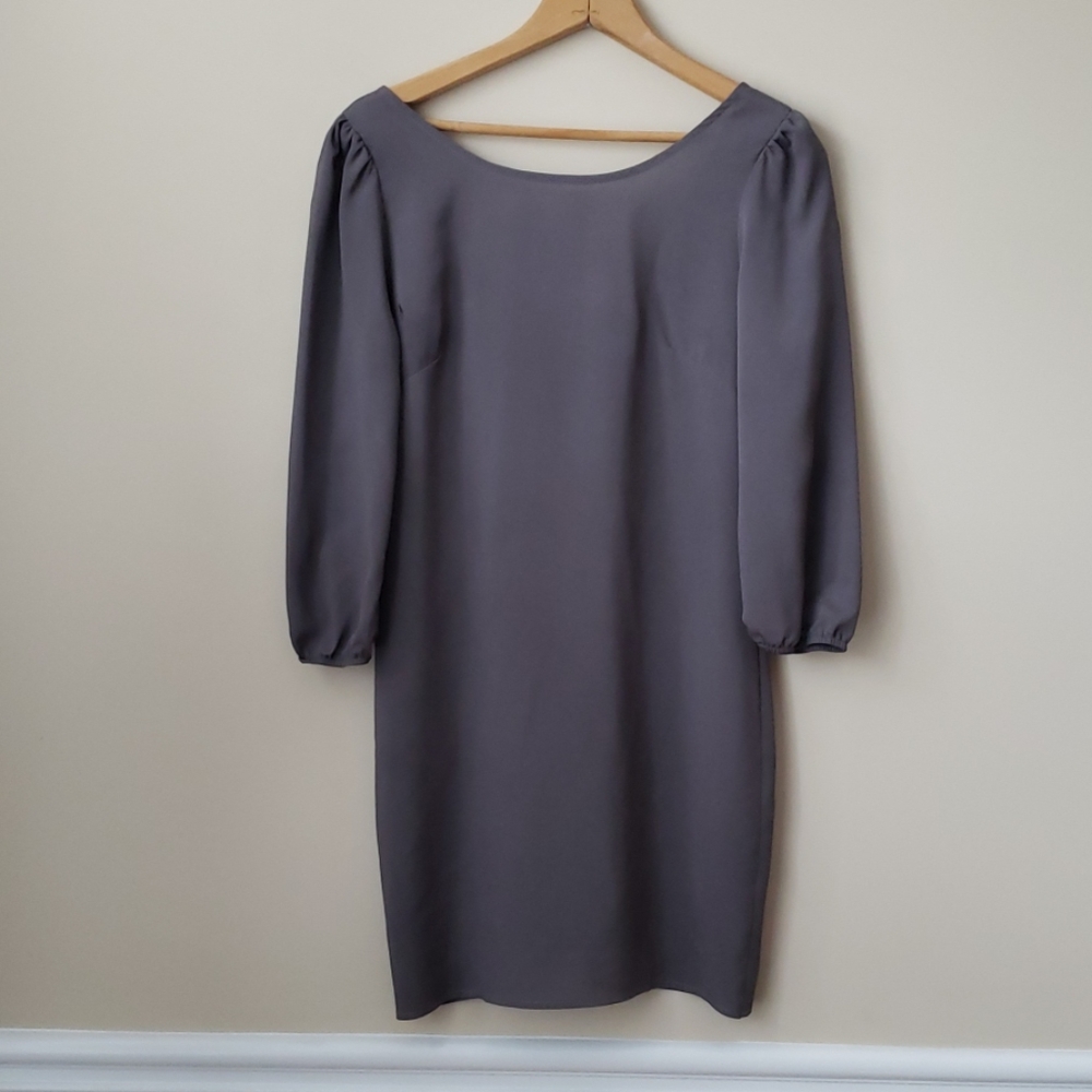 My Story Grey Slip Blouse Dress Size Medium